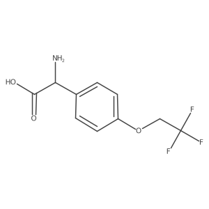 2-Amino-2-[4-(2,2,2-trifluoroethoxy)phenyl]acetic acid Structure
