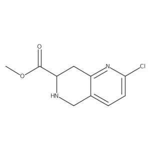 Methyl 2-chloro-5,6,7,8-tetrahydro-1,6-naphthyridine-7-carboxylate Structure