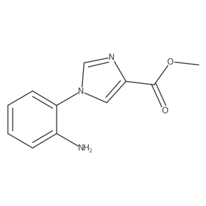 Methyl 1-(2-aminophenyl)-1H-imidazole-4-carboxylate结构式