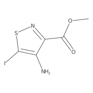 Methyl 4-amino-5-iodo-1,2-thiazole-3-carboxylate结构式