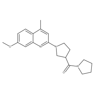 7-Methoxy-4-methyl-2-[3-(pyrrolidine-1-carbonyl)pyrrolidin-1-yl]quinoline Structure