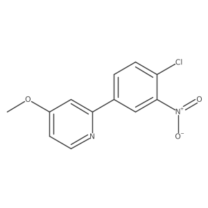 1-Chloro-4-(4-methoxypyridin-2-yl)-2-nitrobenzene Structure