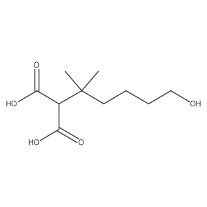 2-(5-Hydroxy-1,1-dimethylpentyl)propanedioic acid Structure
