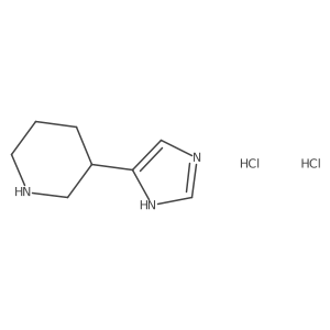 3-(1H-imidazol-5-yl)piperidine dihydrochloride结构式
