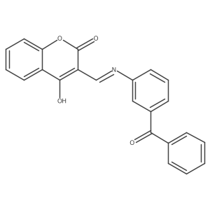 (Z)-3-(((3-benzoylphenyl)amino)methylene)chroman-2,4-dione结构式
