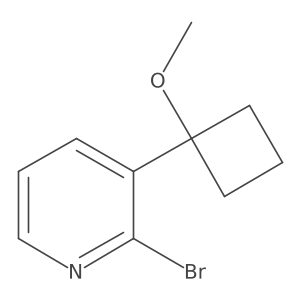 2-Bromo-3-(1-methoxycyclobutyl)pyridine Structure