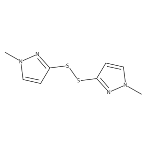 1,2-Bis(1-methyl-1H-pyrazol-3-YL)disulfane结构式
