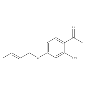 1-[4-(2-Buten-1-yloxy)-2-hydroxyphenyl]ethanone结构式