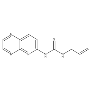 N-2-Propen-1-yl-Na(2)-pyrido[2,3-b]pyrazin-6-ylthiourea Structure