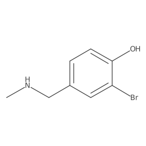 2-Bromo-4-((methylamino)methyl)phenol Structure