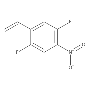 1-Ethenyl-2,5-difluoro-4-nitrobenzene结构式