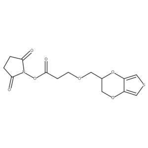 2,5-Dioxopyrrolidin-1-yl 3-((2,3-dihydrothieno[3,4-b][1,4]dioxin-2-yl)methoxy)propanoate结构式
