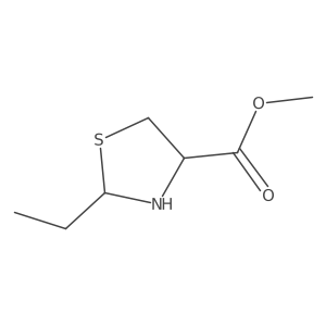 Methyl 2-ethyl-1,3-thiazolidine-4-carboxylate结构式