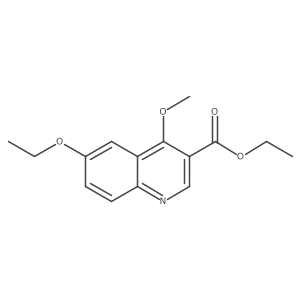 Ethyl 6-ethoxy-4-methoxy-3-quinolinecarboxylate结构式