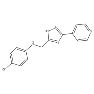 N-(4-chlorophenyl)-3-(4-pyridinyl)-1H-1,2,4-triazole-5-methanamine Structure