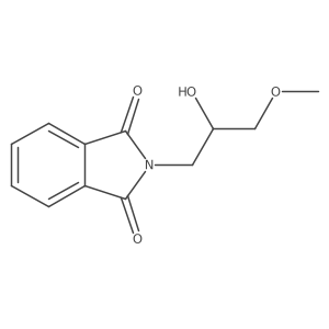 2-(2-Hydroxy-3-methoxypropyl)isoindoline-1,3-dione Structure