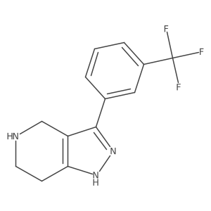 1h-Pyrazolo[4,3-c]pyridine,4,5,6,7-tetrahydro-3-[3-(trifluoromethyl)phenyl]-结构式