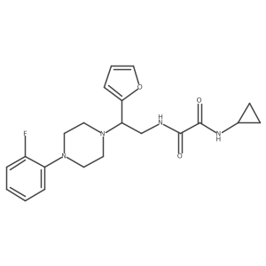 N1-cyclopropyl-N2-(2-(4-(2-fluorophenyl)piperazin-1-yl)-2-(furan-2-yl)ethyl)oxalamide Structure