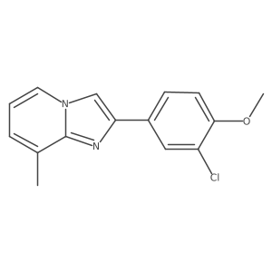 2-(3-Chloro-4-methoxyphenyl)-8-methylimidazo[1,2-a]pyridine Structure