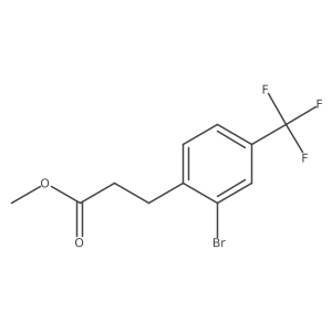 Methyl 3-(2-bromo-4-(trifluoromethyl)phenyl)propanoate结构式