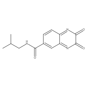 N-(2-methylpropyl)-2,3-dioxoquinoxaline-6-carboxamide结构式