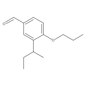 3-(Sec-butyl)-4-propoxybenzaldehyde结构式