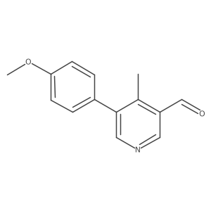 5-(4-Methoxyphenyl)-4-methylnicotinaldehyde结构式