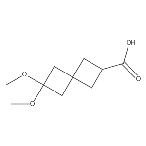 6,6-Dimethoxyspiro[3.3]heptane-2-carboxylicacid Structure