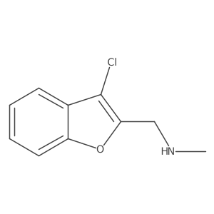 (3-Chloro-benzofuran-2-ylmethyl)methylamine结构式