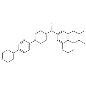 (4-(6-Morpholinopyridazin-3-yl)piperazin-1-yl)(3,4,5-triethoxyphenyl)methanone Structure