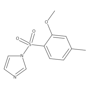1-((2-methoxy-4-methylphenyl)sulfonyl)-1H-imidazole结构式