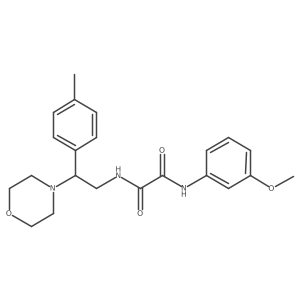 N1-(3-methoxyphenyl)-N2-(2-morpholino-2-(p-tolyl)ethyl)oxalamide Structure