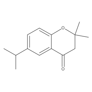 2,3-Dihydro-2,2-dimethyl-6-(1-methylethyl)-4H-1-benzopyran-4-one结构式