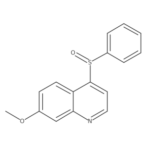 7-Methoxy-4-(phenylsulfinyl)quinoline结构式