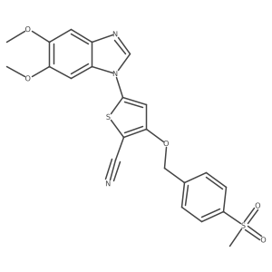 Benzimidazole-thiophene carbonitrile, 3结构式