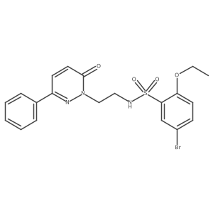 5-bromo-2-ethoxy-N-(2-(6-oxo-3-phenylpyridazin-1(6H)-yl)ethyl)benzenesulfonamide结构式