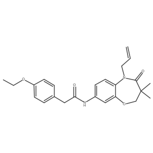 N-(5-allyl-3,3-dimethyl-4-oxo-2,3,4,5-tetrahydrobenzo[b][1,4]oxazepin-8-yl)-2-(4-ethoxyphenyl)acetamide Structure