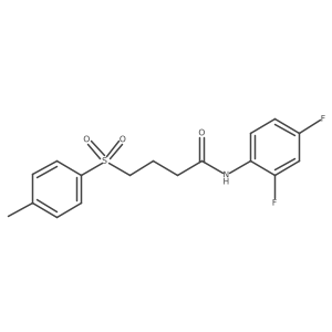 N-(2,4-difluorophenyl)-4-tosylbutanamide Structure