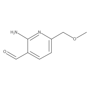 2-Amino-6-methoxymethyl-pyridine-3-carbaldehyde Structure