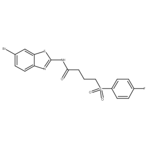 N-(6-bromobenzo[d]thiazol-2-yl)-4-((4-fluorophenyl)sulfonyl)butanamide Structure