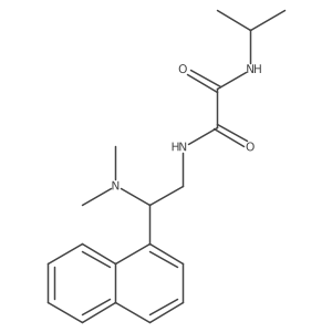 N1-(2-(dimethylamino)-2-(naphthalen-1-yl)ethyl)-N2-isopropyloxalamide结构式