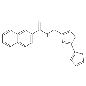 N-((5-(thiophen-2-yl)isoxazol-3-yl)methyl)-2-naphthamide Structure