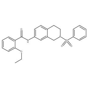2-ethoxy-N-(2-(phenylsulfonyl)-1,2,3,4-tetrahydroisoquinolin-7-yl)benzamide Structure