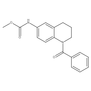 Methyl (1-benzoyl-1,2,3,4-tetrahydroquinolin-6-yl)carbamate结构式