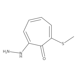 2-Hydrazinyl-7-(methylthio)-2,4,6-cycloheptatrien-1-one Structure
