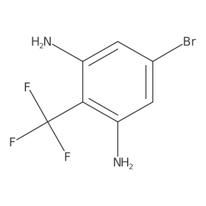 1-Bromo-3,5-diamino-4-(trifluoromethyl)benzene结构式