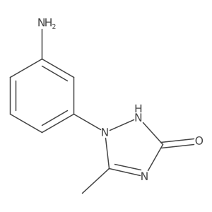 2-(3-aminophenyl)-3-methyl-1H-1,2,4-triazol-5-one结构式