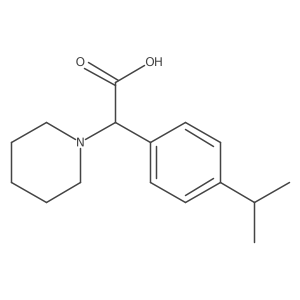 2-(4-Isopropylphenyl)-2-(piperidin-1-yl)acetic acid结构式