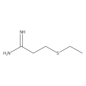 3-(Ethylthio)propanimidamide结构式