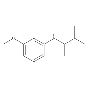 3-methoxy-N-(3-methylbutan-2-yl)aniline结构式